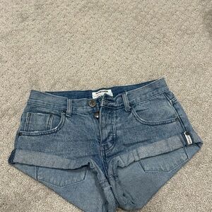 Blue Denim Shorts
